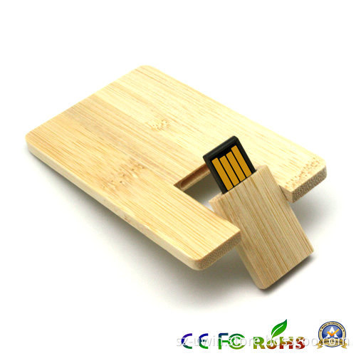 Custom Wooden Card USB Flash Drive, Memory Stick, Pen Drive (MT013)